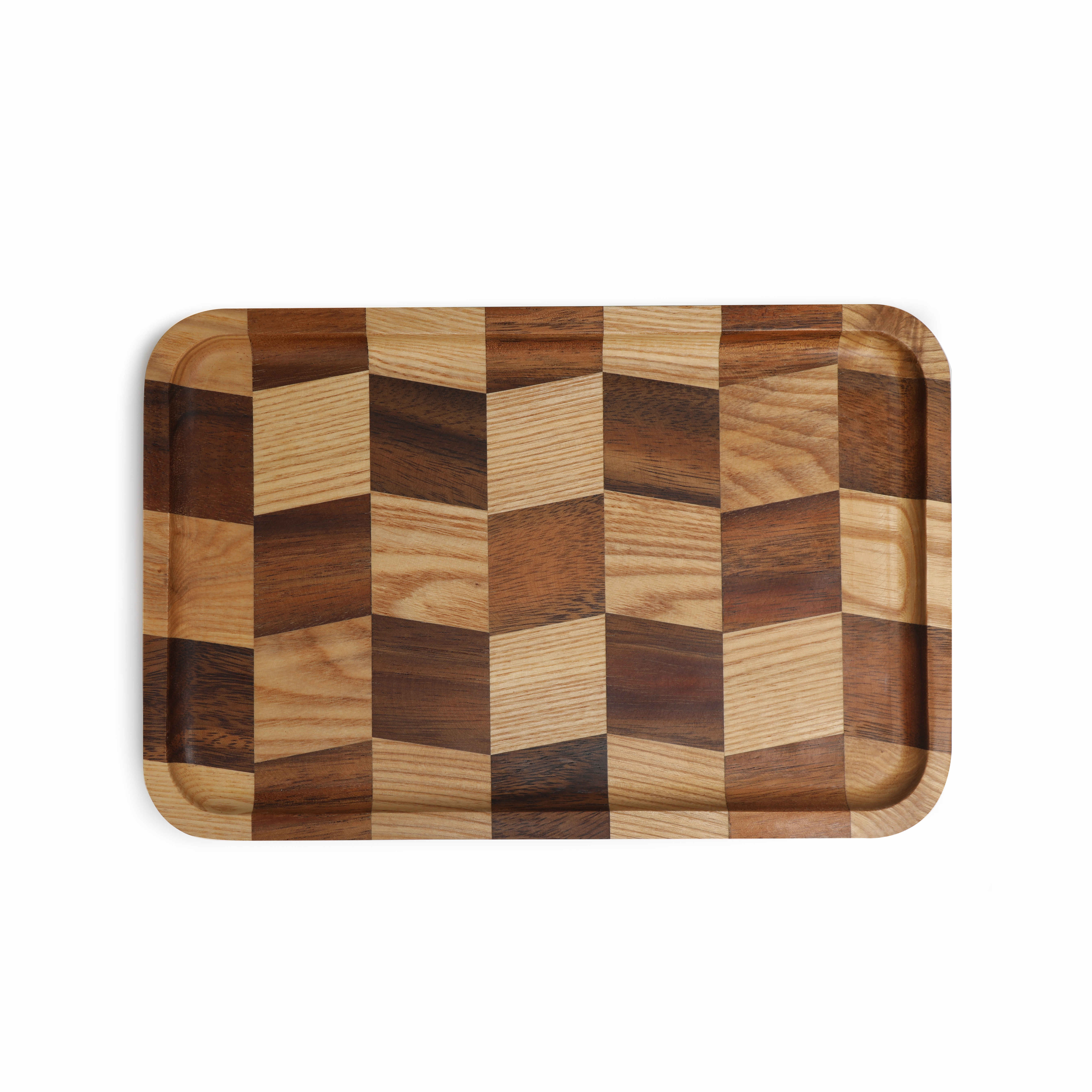 Colorful Wooden Food Serving Tray