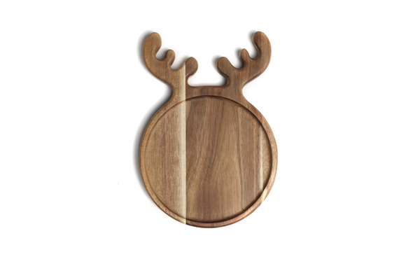 Reindeer Shape Wooden Food Serving Tray