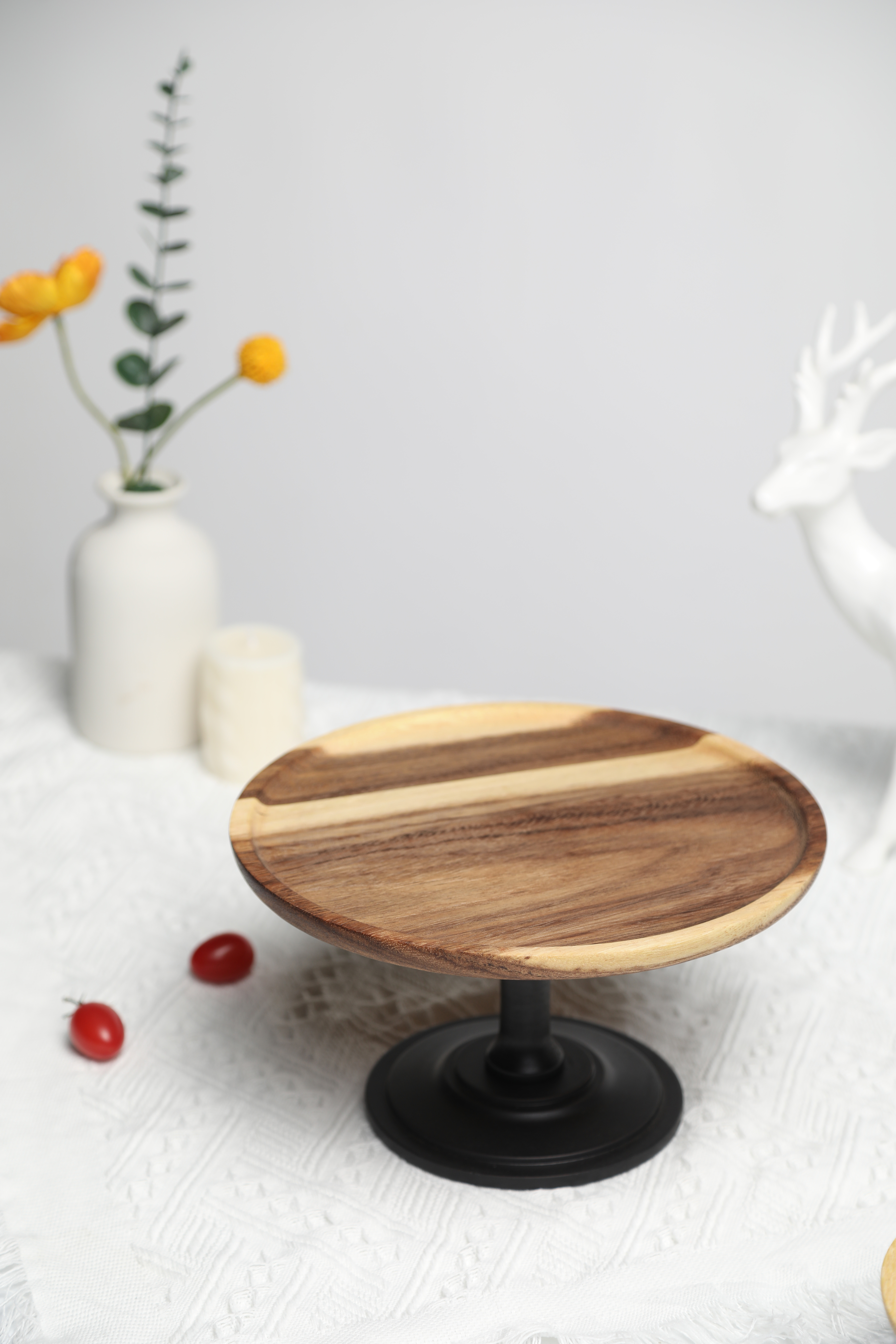 Wooden Serving Tray Acacia Wood Cake Stands