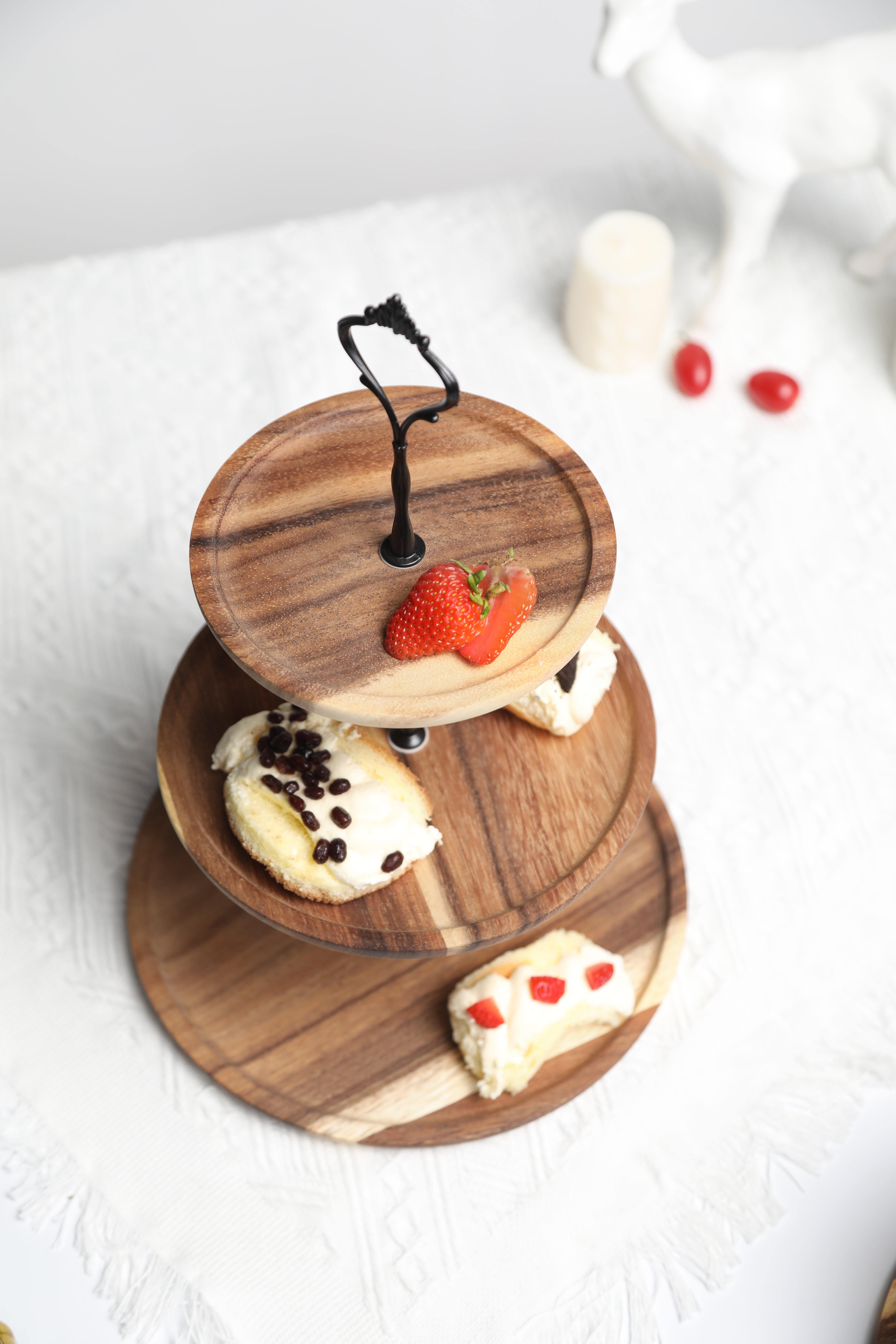 Wooden Multi-layer Serving Candy Pot