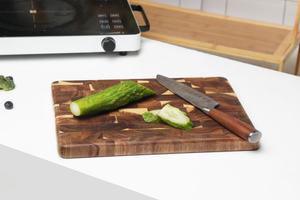 Acacia Wood Cutting board With Built-in Hand Grips