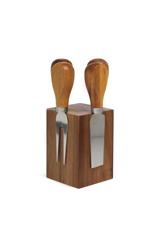 Wood Serveware Tabletop Knife Set