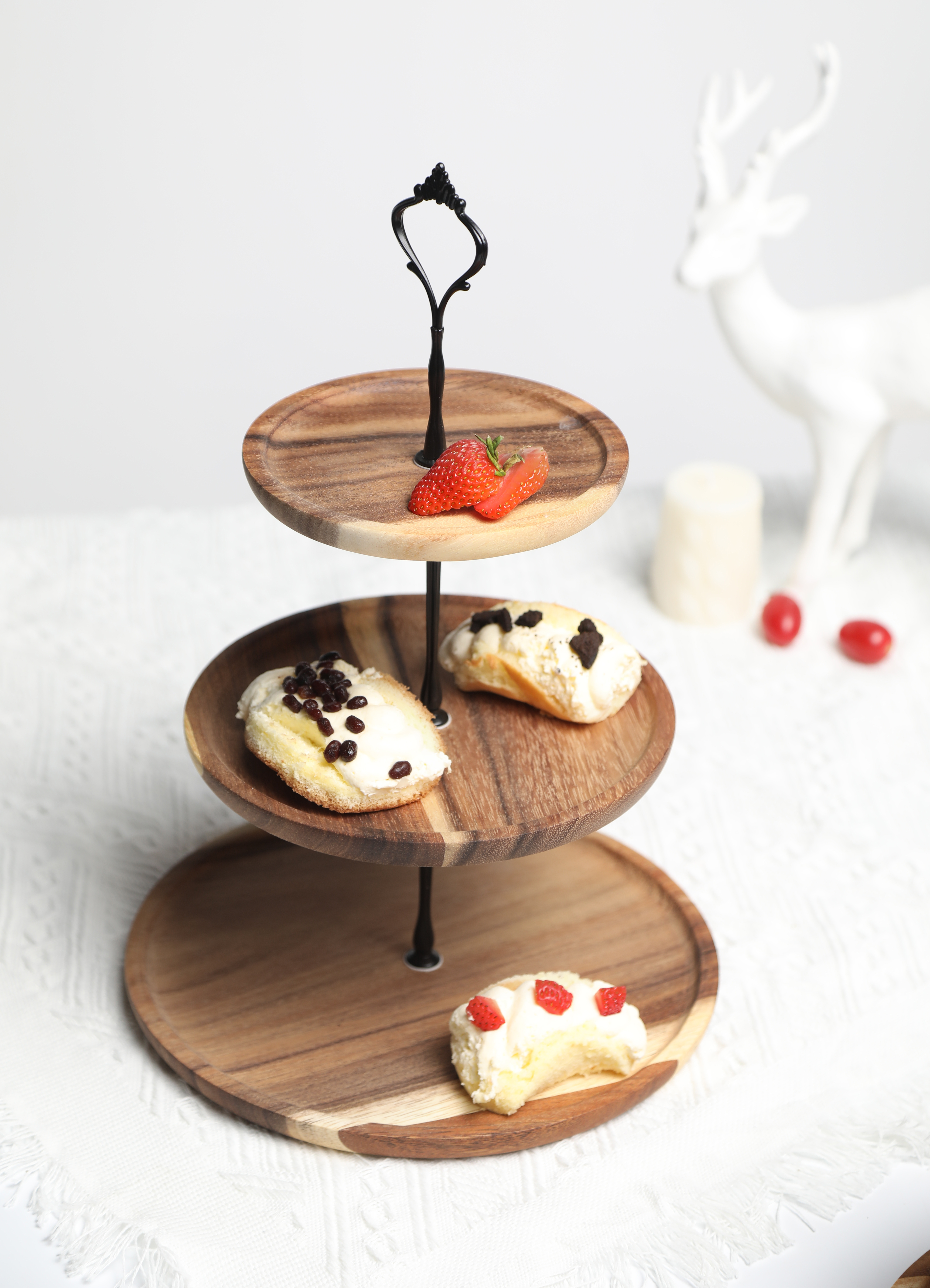 Wooden Multi-layer Serving Candy Pot